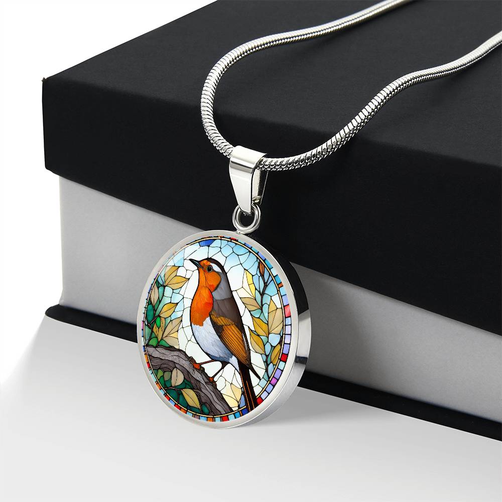 Robin Pendant Necklace in Gold or silver