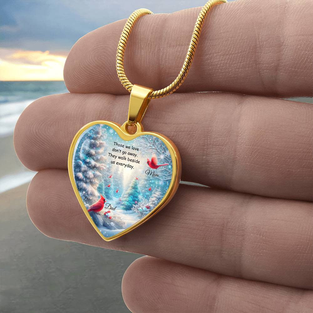 Heart Necklace with Engraving-[Heartfelt Family Gift]
