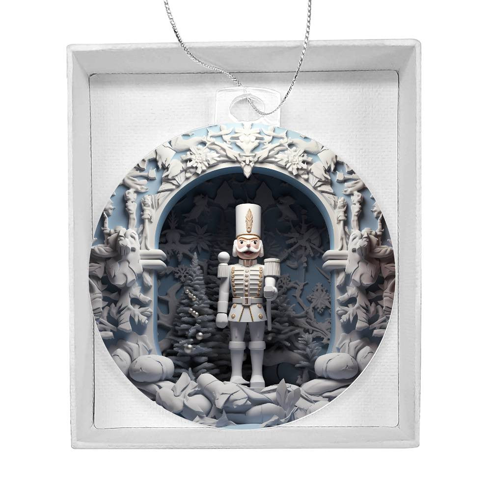 Nutcracker Acrylic Christmas Ornament-[Heartfelt Family Gift]