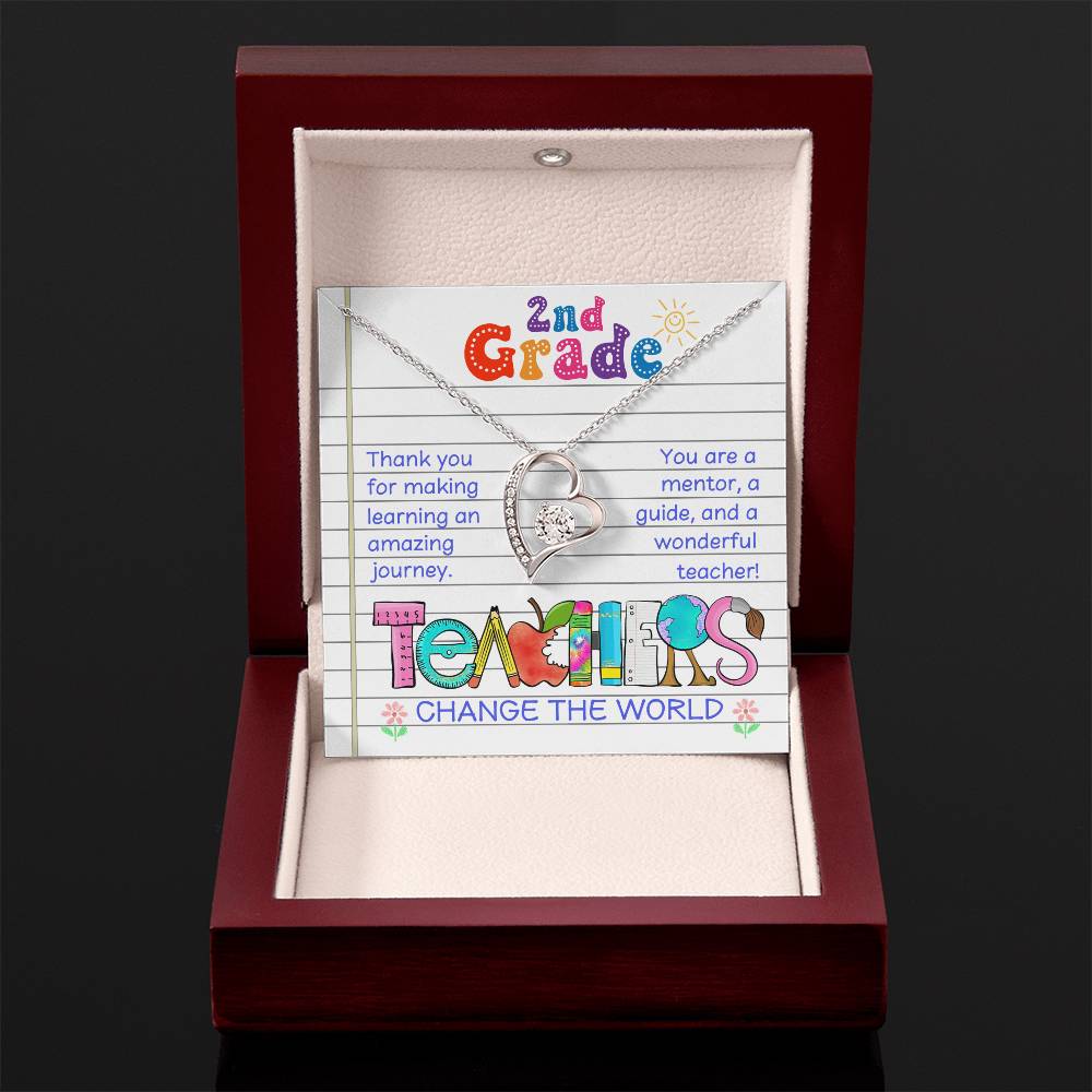 Teacher Thank You Necklace Gift