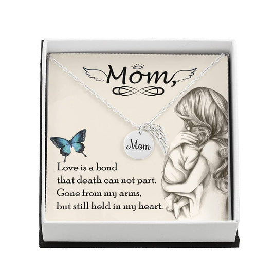 Love is bond(1) Mom Memorial Necklace-[Heartfelt Family Gift]