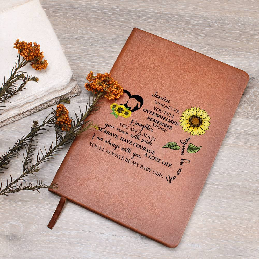 Daughter Sunflower Keepsake Journal-[Heartfelt Family Gift]