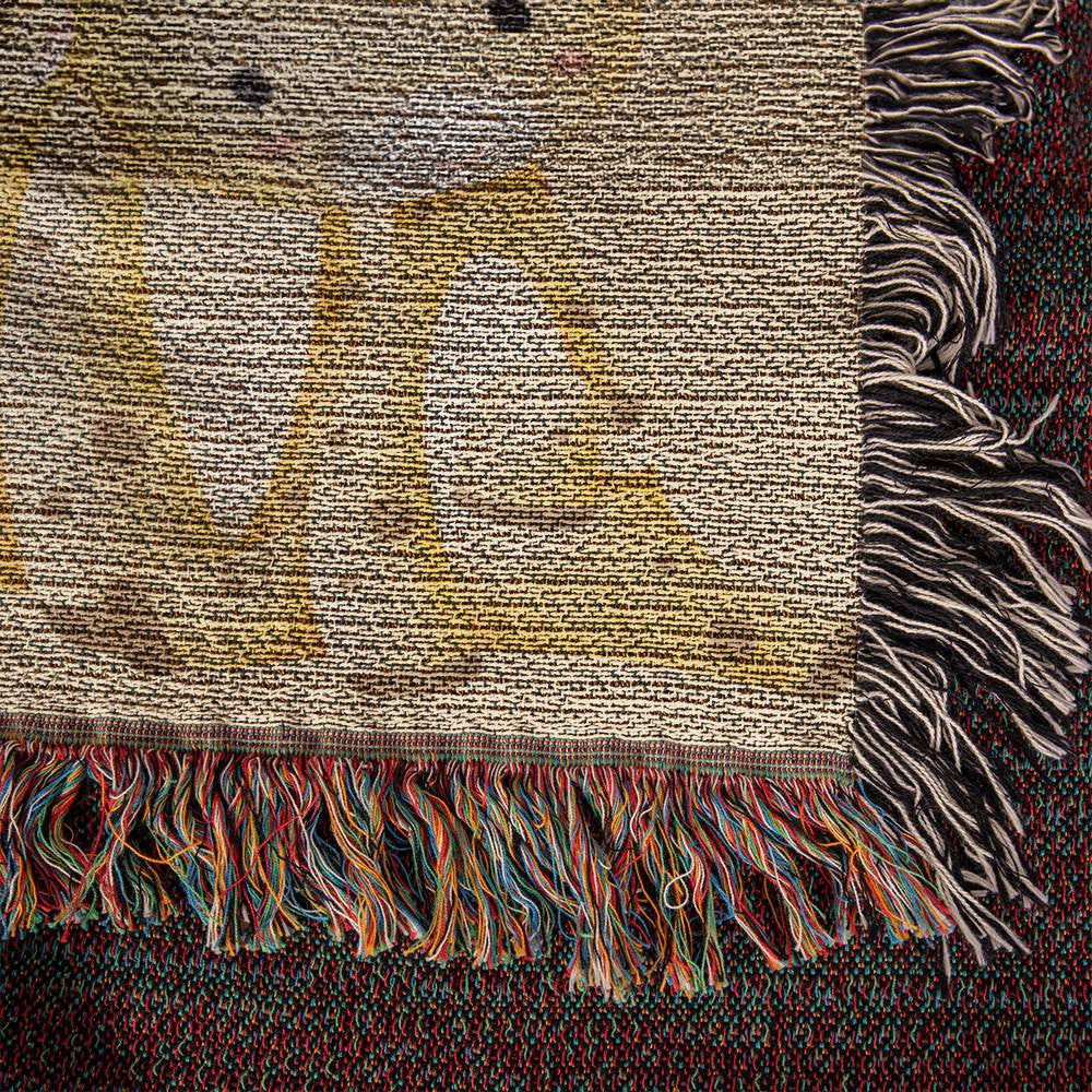 Heirloom Artwork Woven Blanket Daughter-[Heartfelt Family Gift]