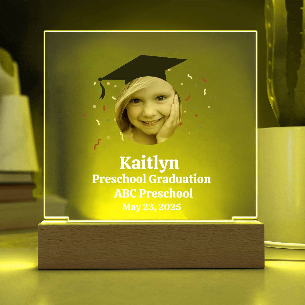 Personalized Preschool Graduation Plaque-[Heartfelt Family Gift]