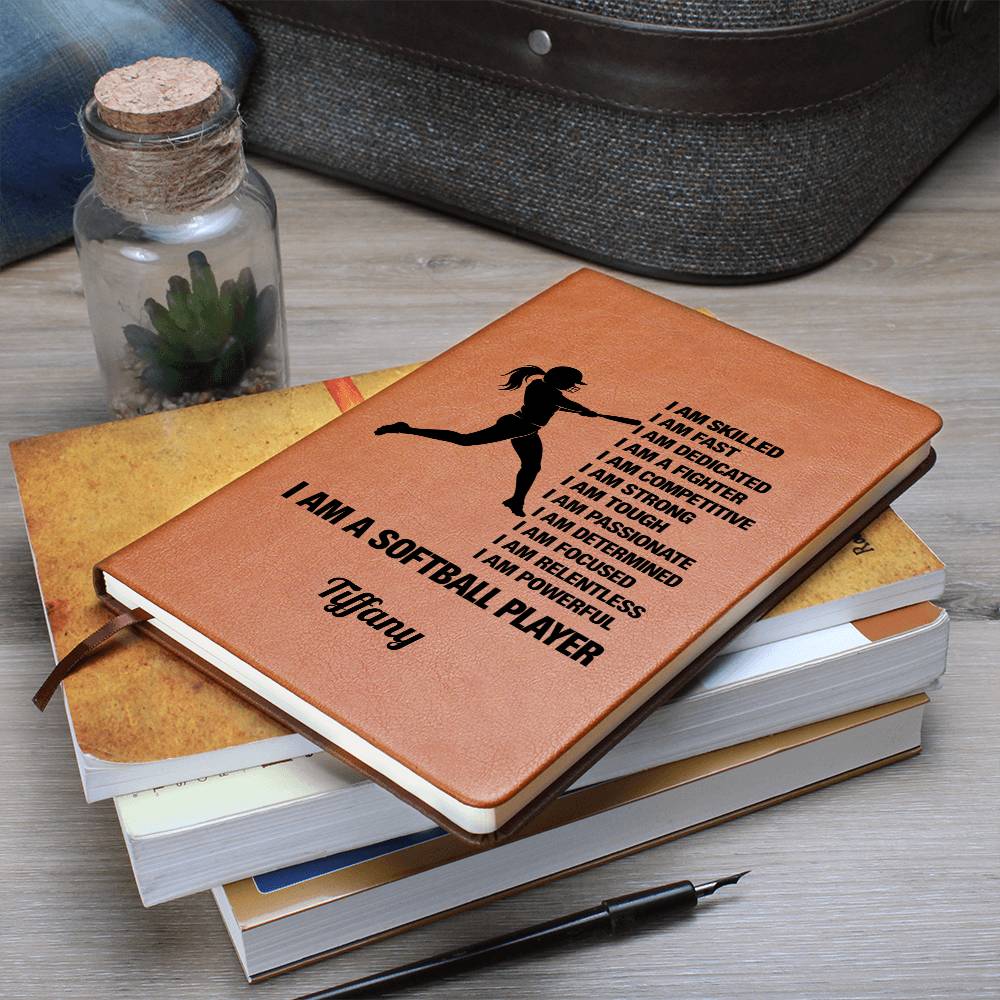 Personalized Softball Player Affirmation Journal