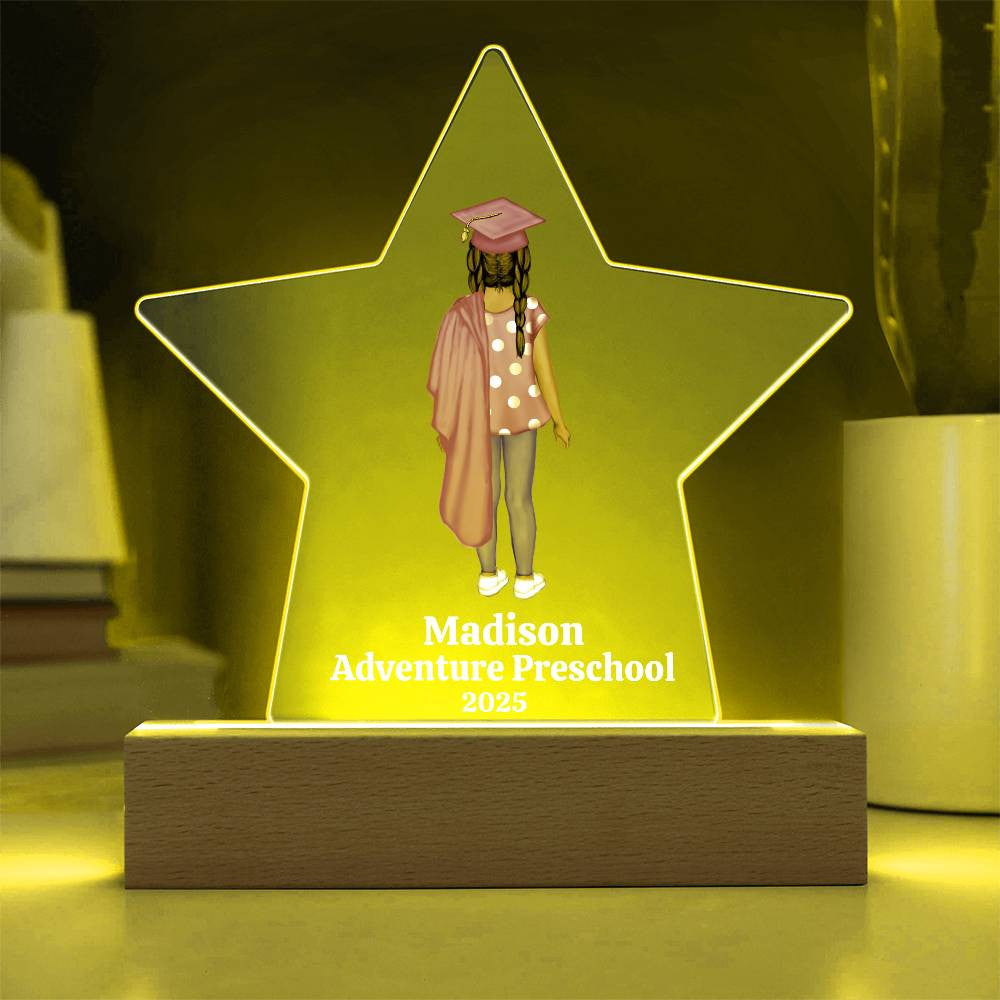 Preschool Graduation Star Plaque