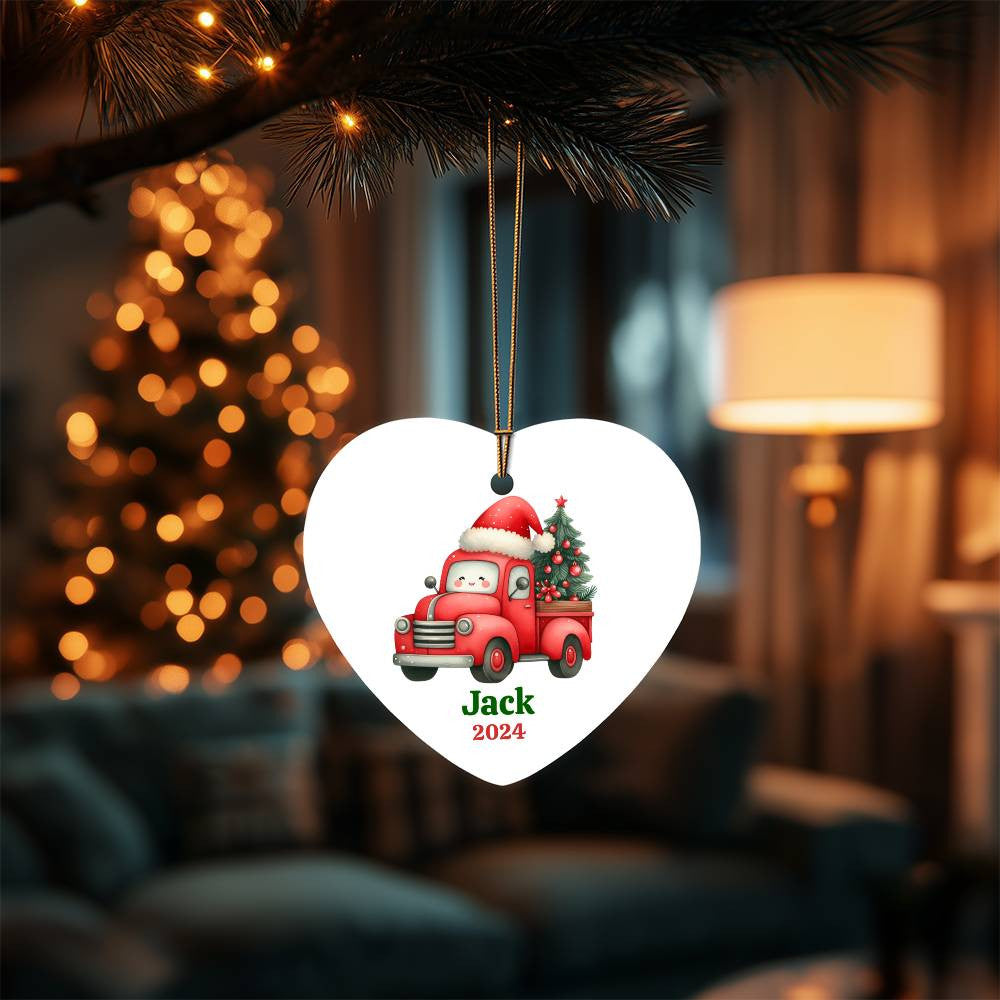 High Gloss Heart Ornament-[Heartfelt Family Gift]