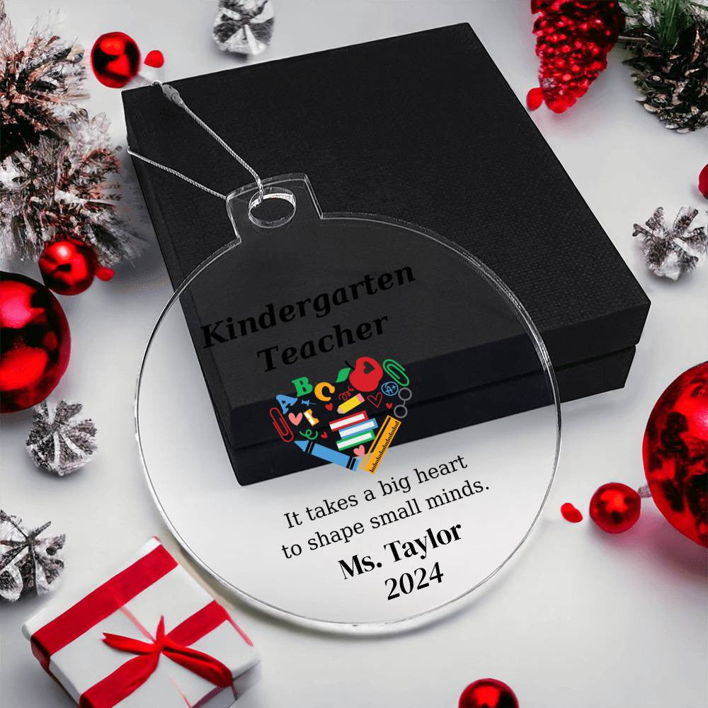 Kindergarten Teacher Ornament-[Heartfelt Family Gift]