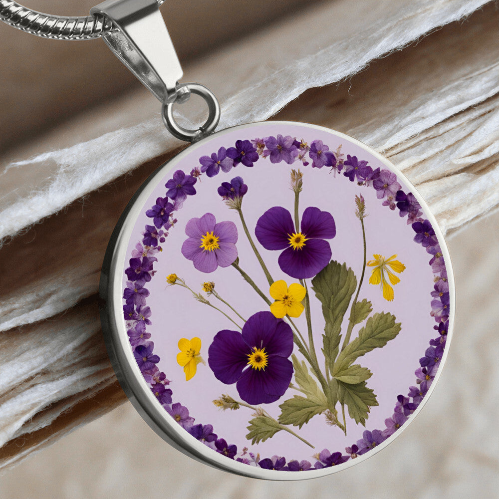 February Birth Flowers Violet Primrose-[Heartfelt Family Gift]