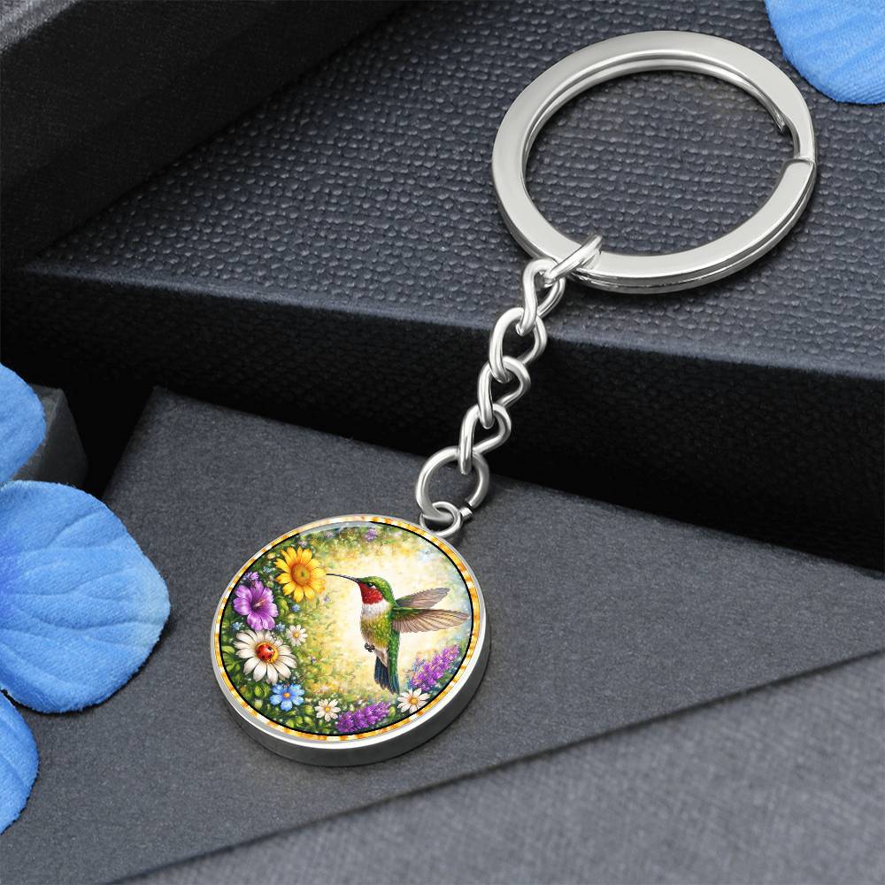 Hummingbird Personalized Engraved Necklace Bracelet or Keychain