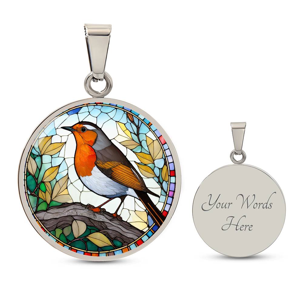 Robin Pendant Necklace in Gold or silver