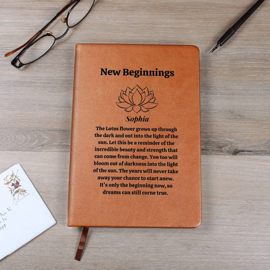 New Beginnings Lotus Flower Journal-[Heartfelt Family Gift]