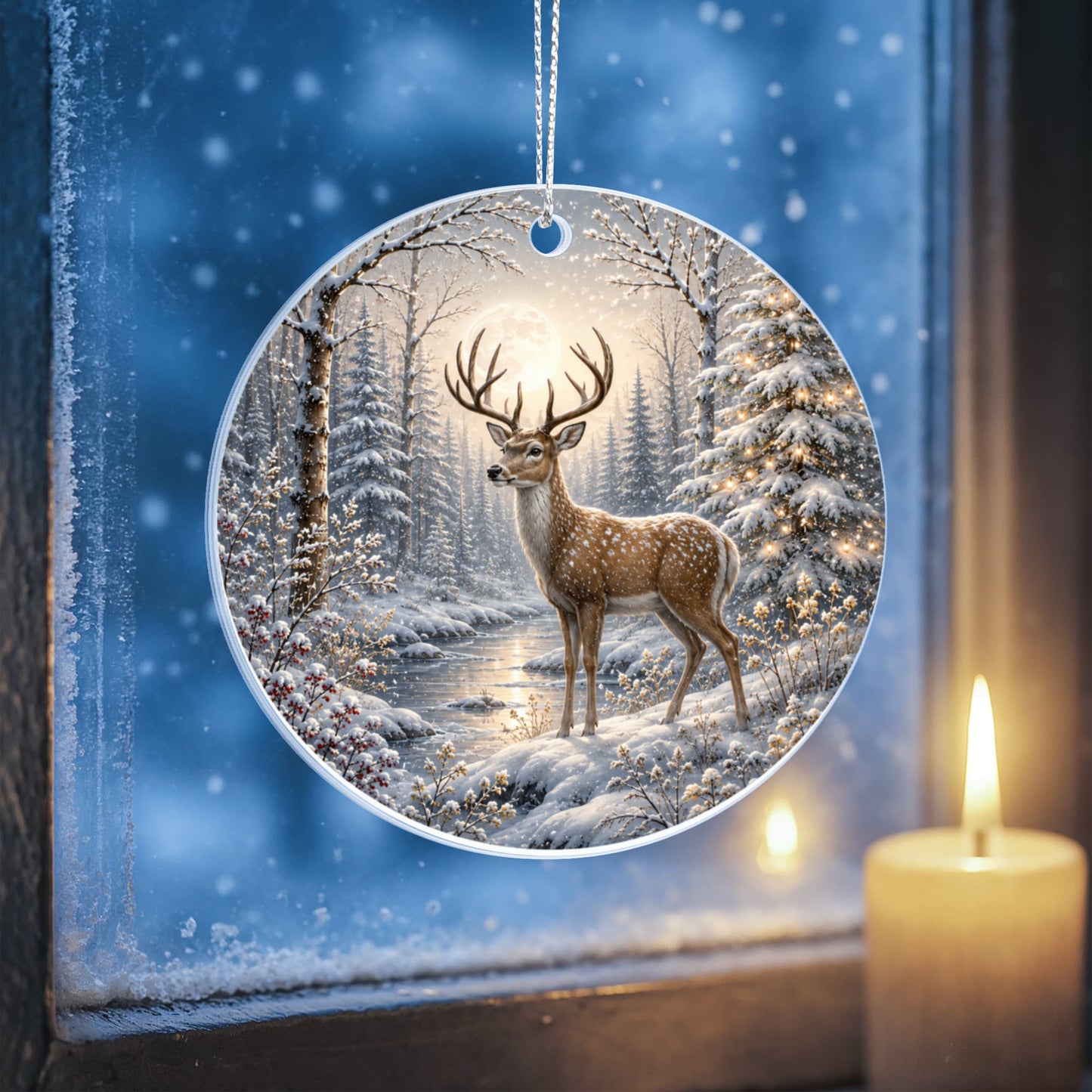 Deer Family Christmas Ornament