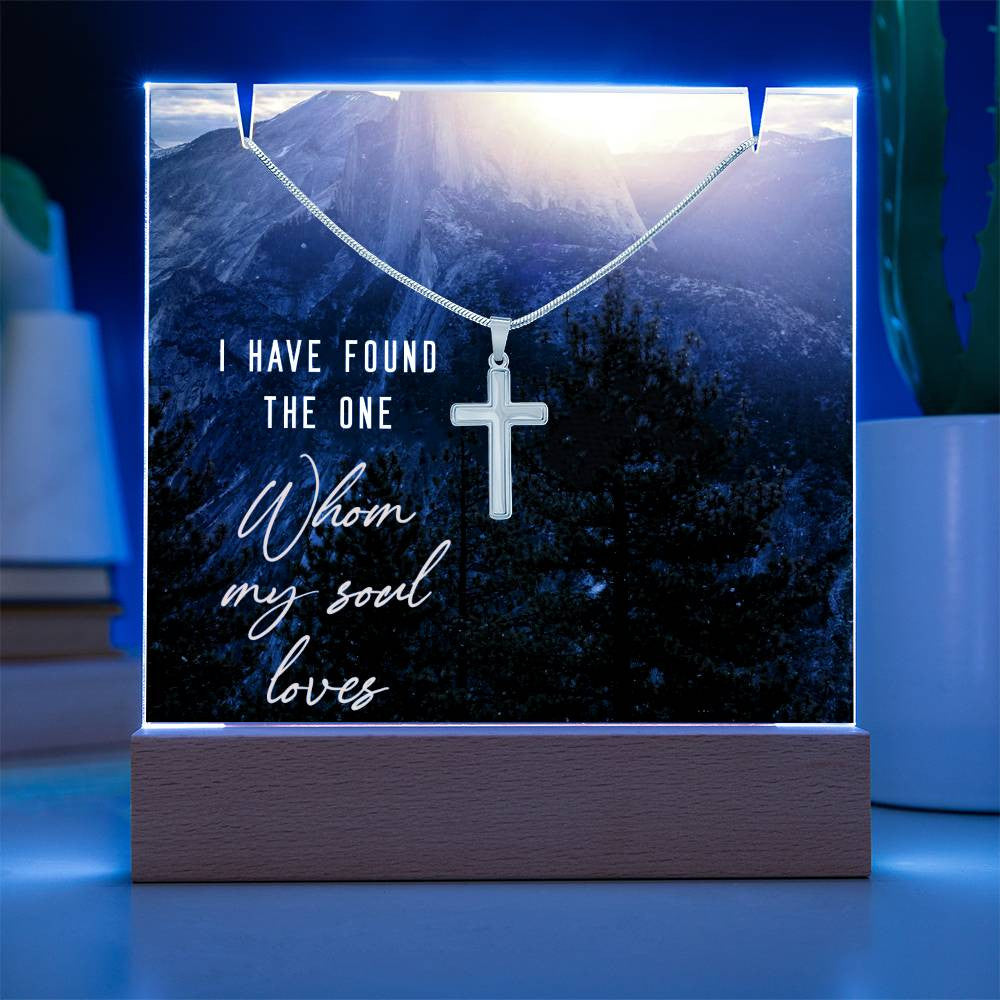 Faith Religious Plaque & Cross Gift Set-[Heartfelt Family Gift]