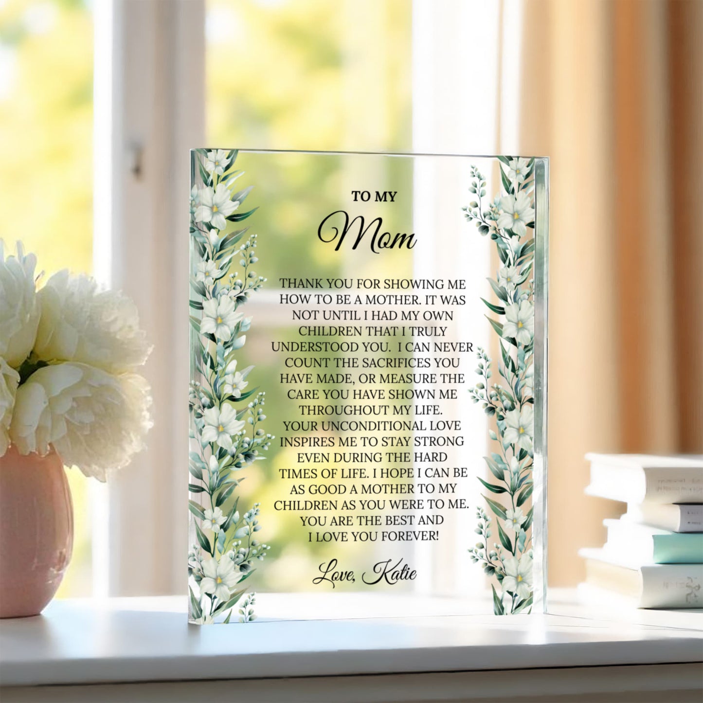 Personalized Mom Plaque