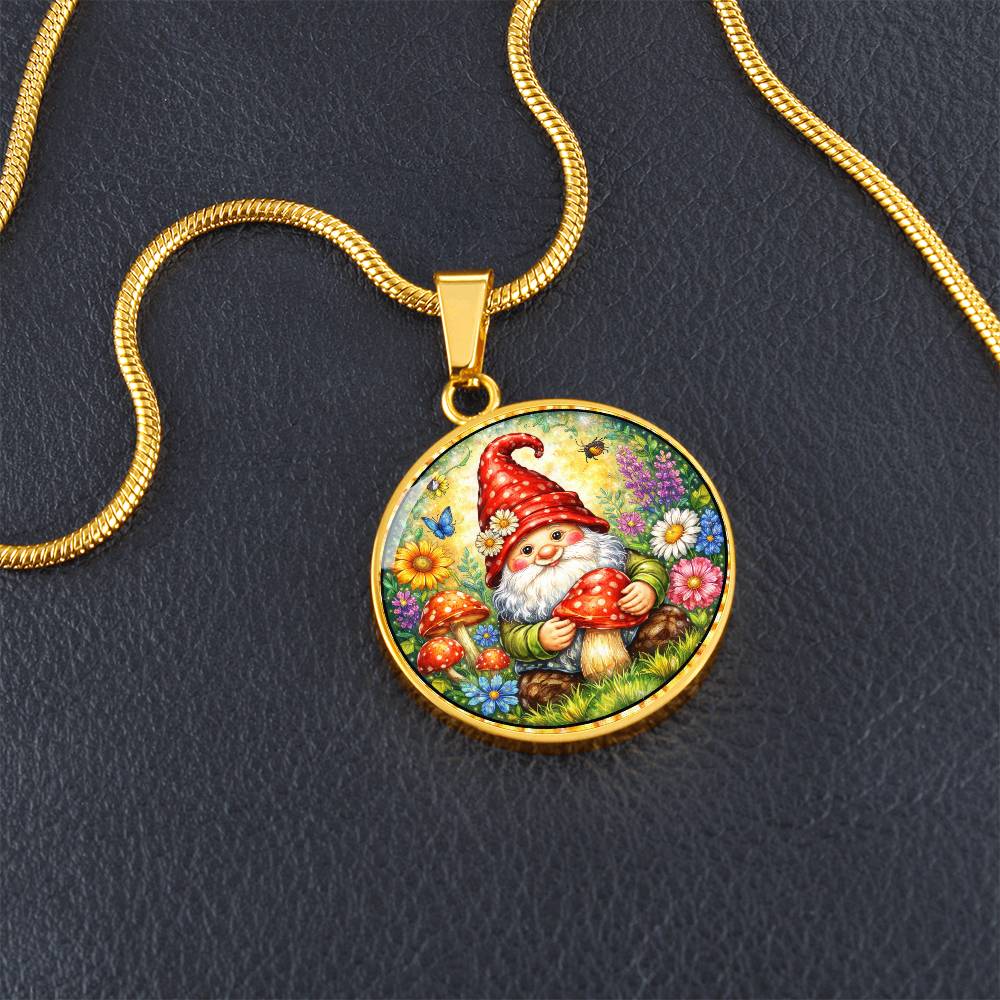 Garden Gnome Personalized Engraved Necklace Bracelet or Keychain