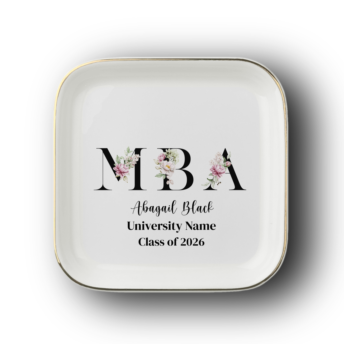 MBA Graduation Jewelry Dish
