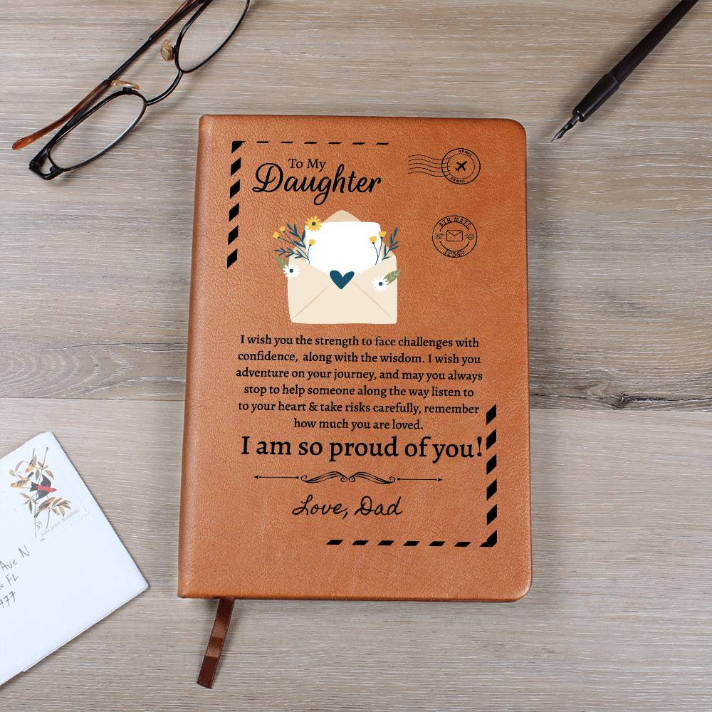 To My Daughter Journal from Mom Or Dad-[Heartfelt Family Gift]