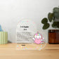 Daughter Unicorn Acrylic Heart Plaque-[Heartfelt Family Gift]