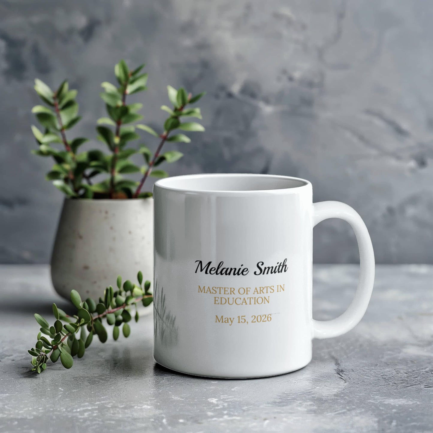 Personalized Masters Degree Graduation Mug-[Heartfelt Family Gift]