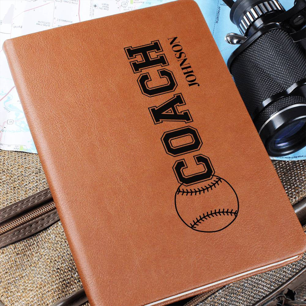 Personalized Baseball Coach Journal-[Heartfelt Family Gift]