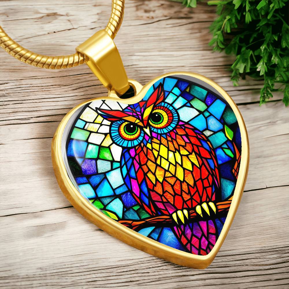 Owl Necklace with Engraving