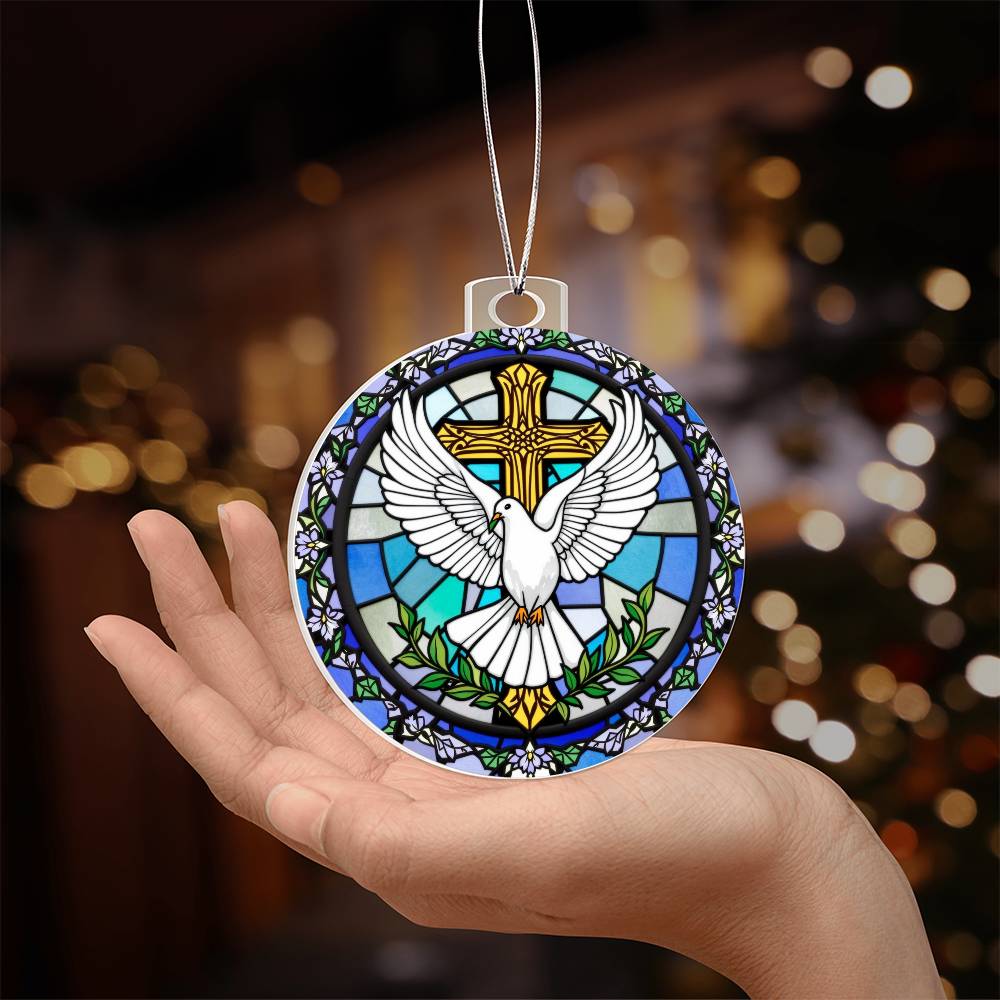 Dove Acrylic Ornament Plaque