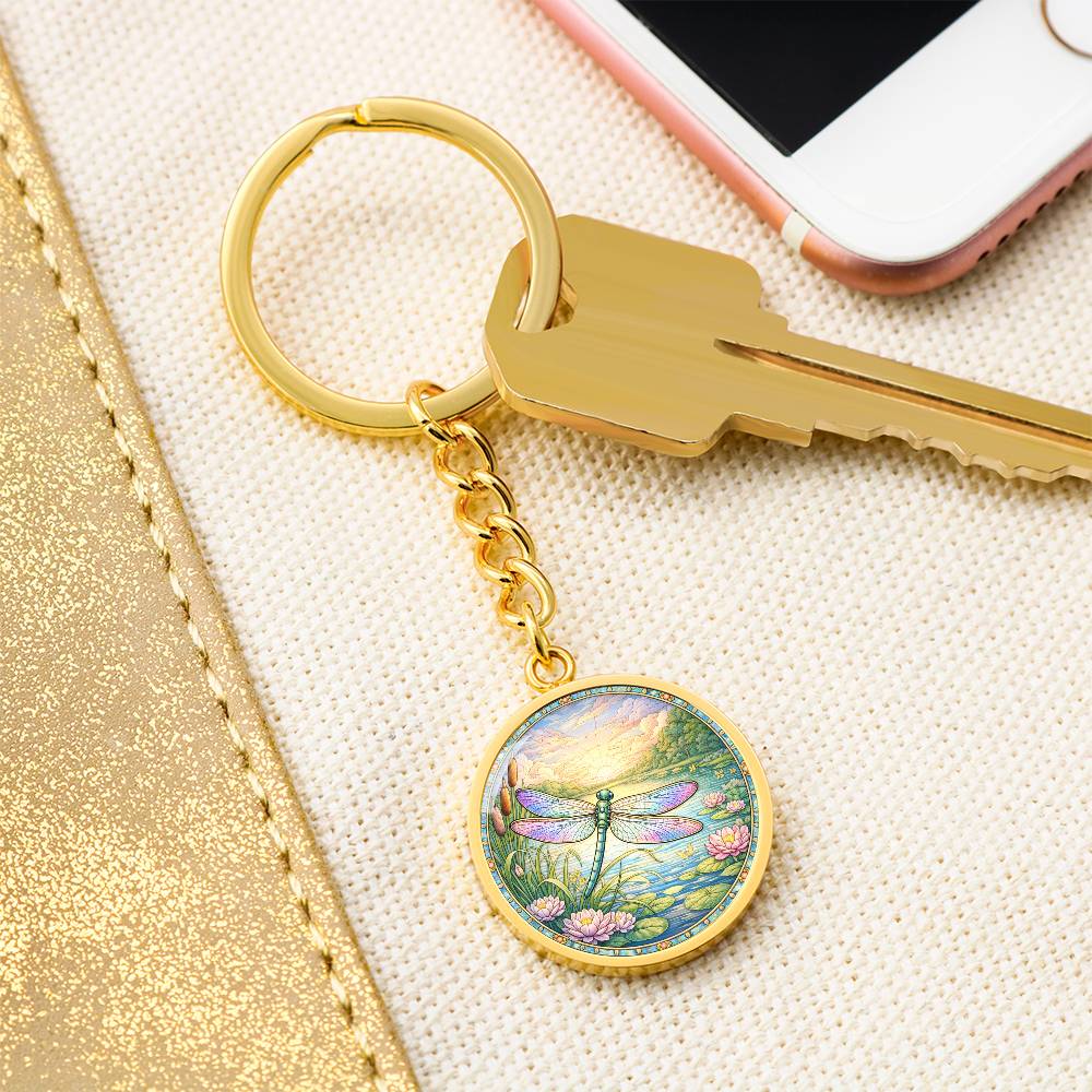 Dragonfly Personalized Engraved Necklace Bracelet or Keychain