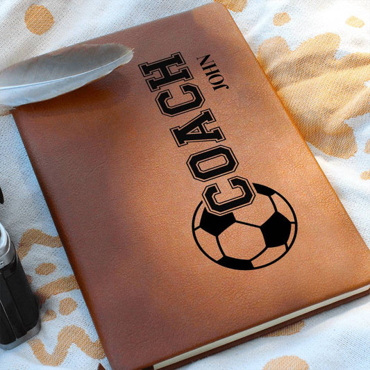 Personalized Soccer Coach Journal-[Heartfelt Family Gift]