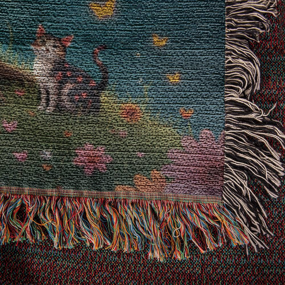 Heirloom Artwork Woven Blanket (Portrait)-[Heartfelt Family Gift]