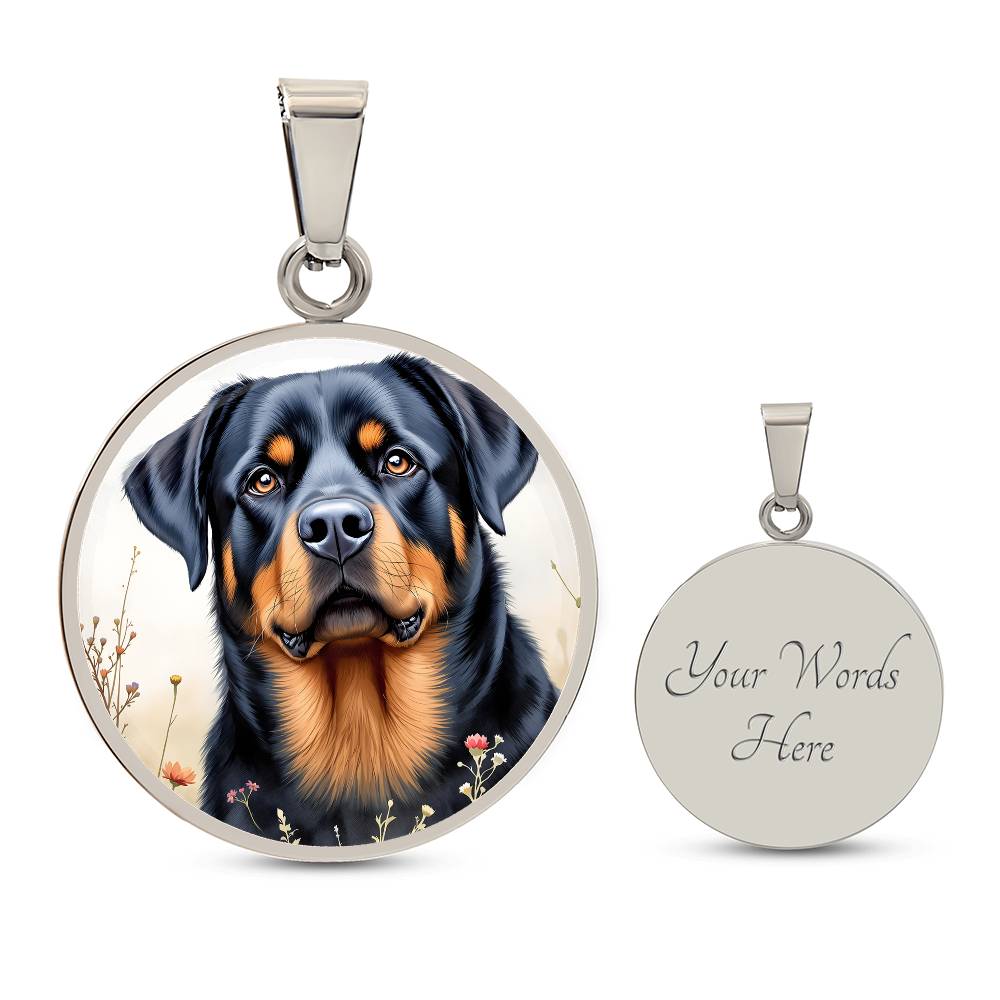 Rotweiller Pendant Necklace