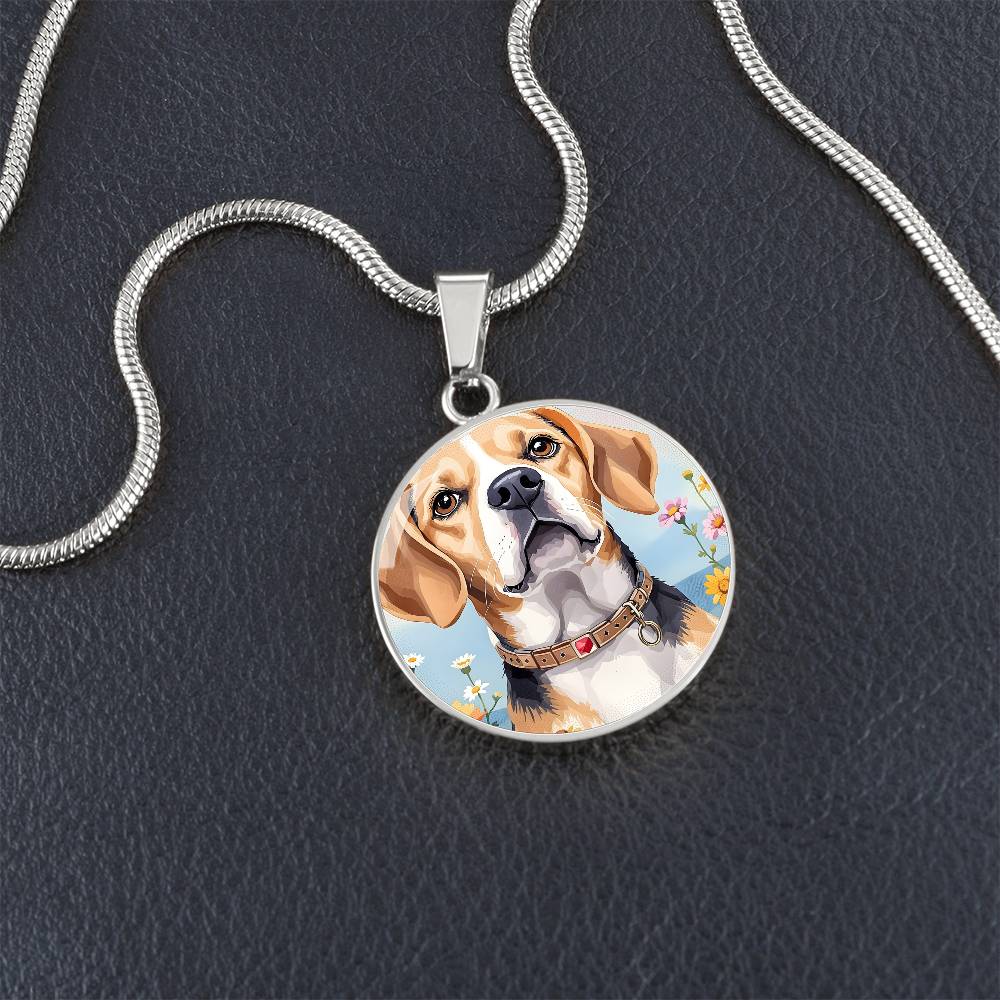 Beagle Dog Pendant Necklace