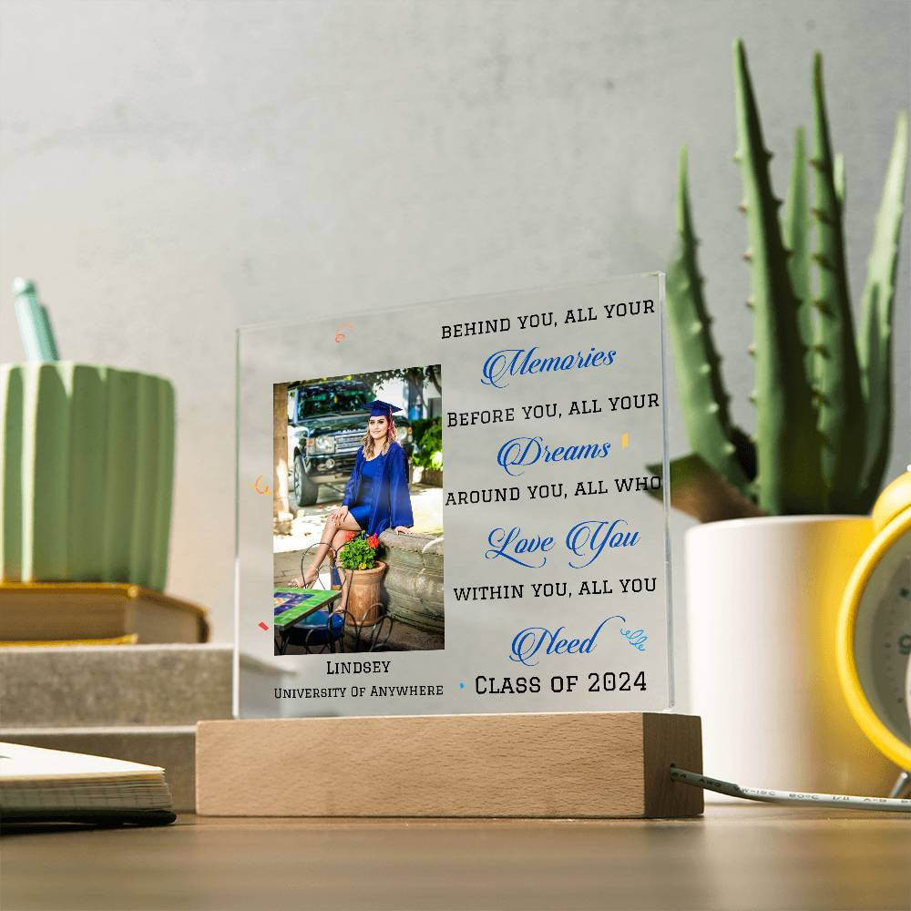 Personalized Graduation Gift, Class of 2025, 6 Text Colors-[Heartfelt Family Gift]
