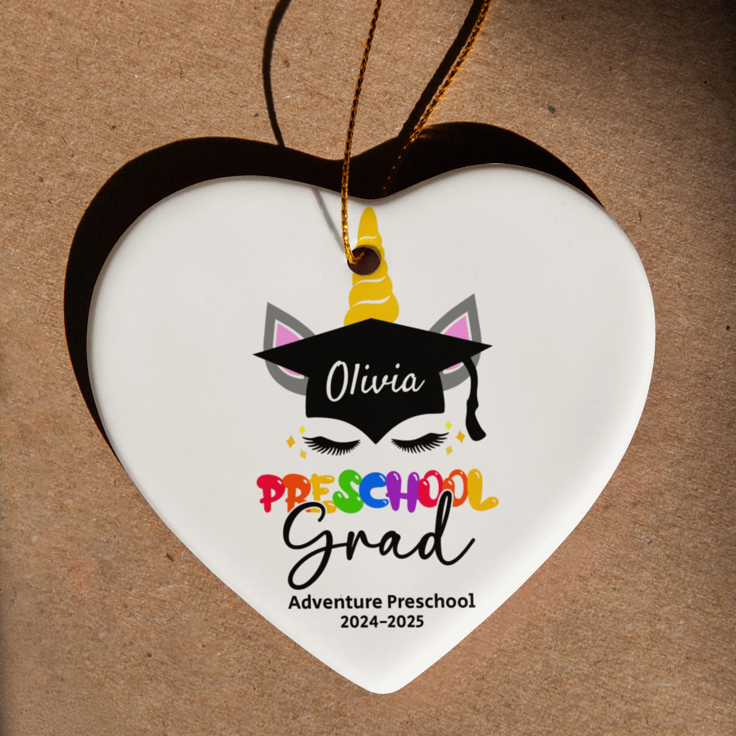 Personalized PreSchool Ornament Gift For Kids