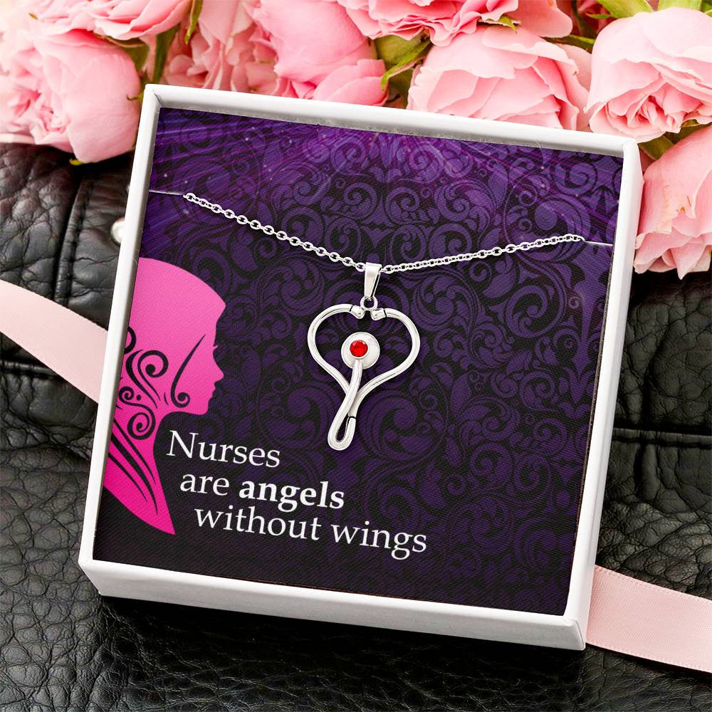 Nurse Stethoscope Necklace Gift-[Heartfelt Family Gift]