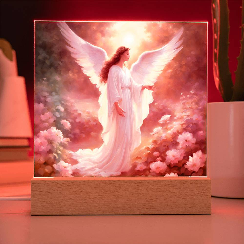 Guardian Angel Acrylic Plaque-[Heartfelt Family Gift]