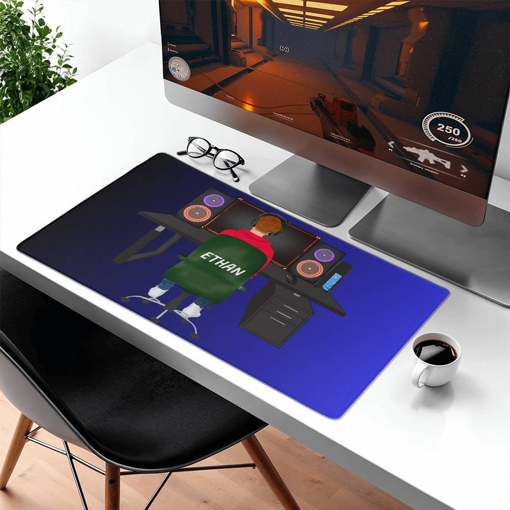 Custom Gamer Boy or Girl Gaming Mat-[Heartfelt Family Gift]