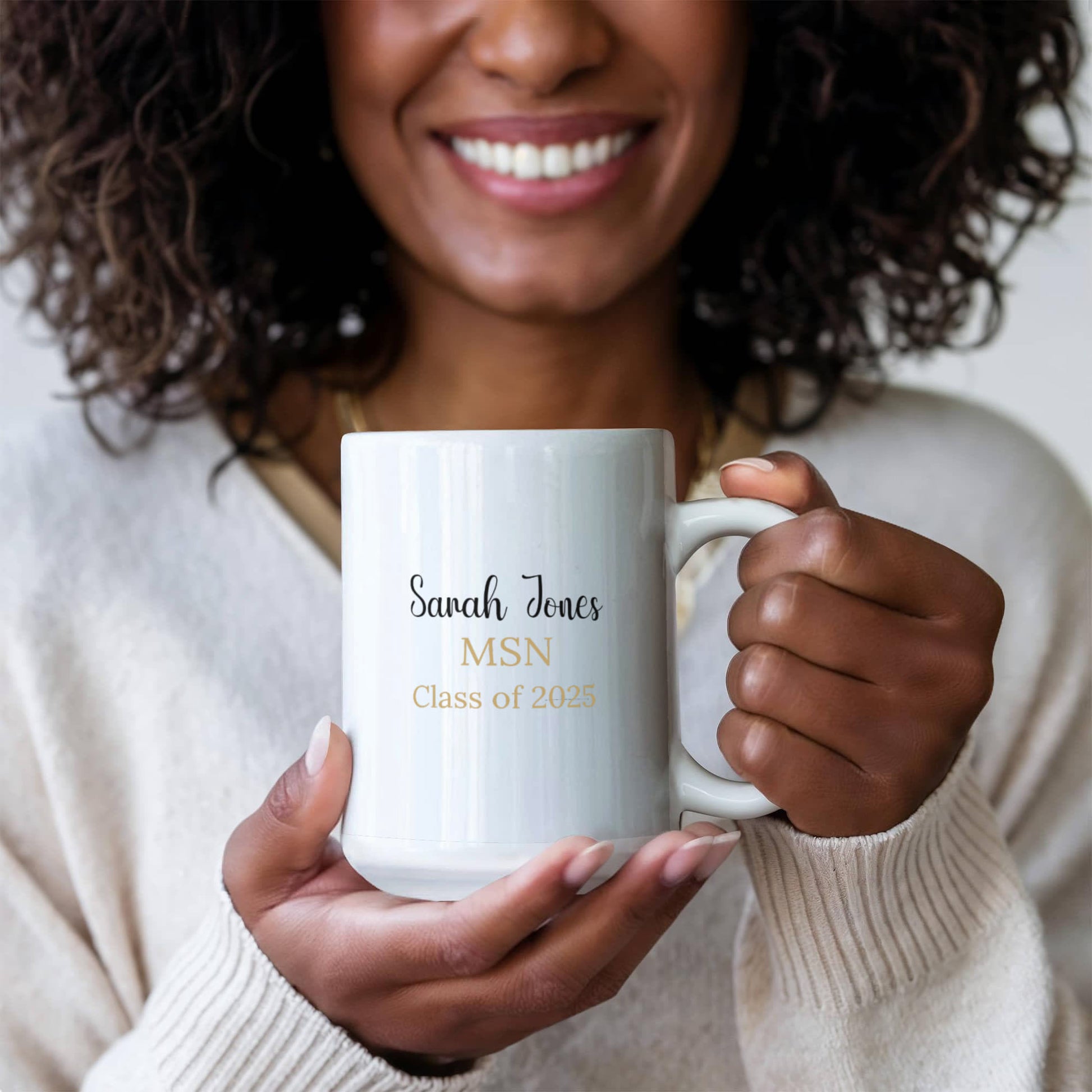 Personalized Masters Degree MSN Nursing Graduation Mug-[Heartfelt Family Gift]