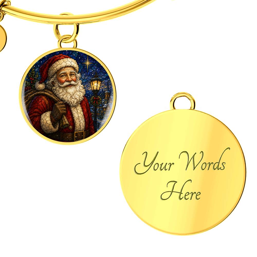 Personalized Santa Engraved Necklace