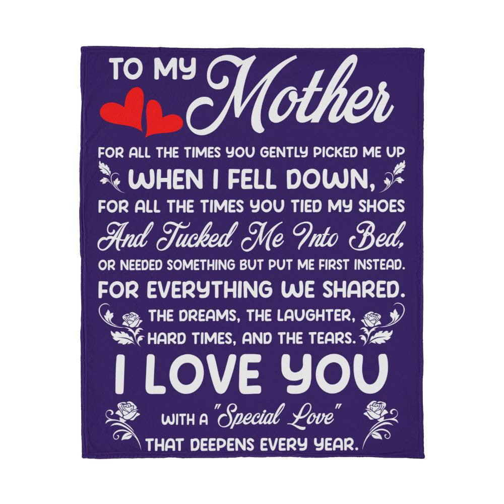 Mom Jersey Fleece Blanket 50" x 60"-[Heartfelt Family Gift]