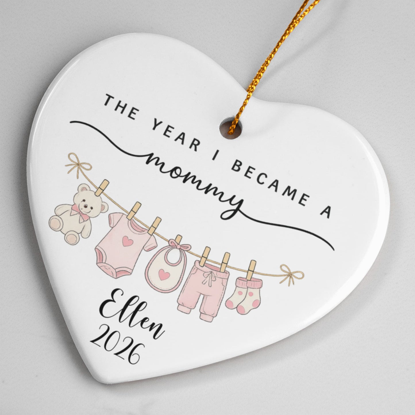 1st Christmas As Mom New Parent Ornament