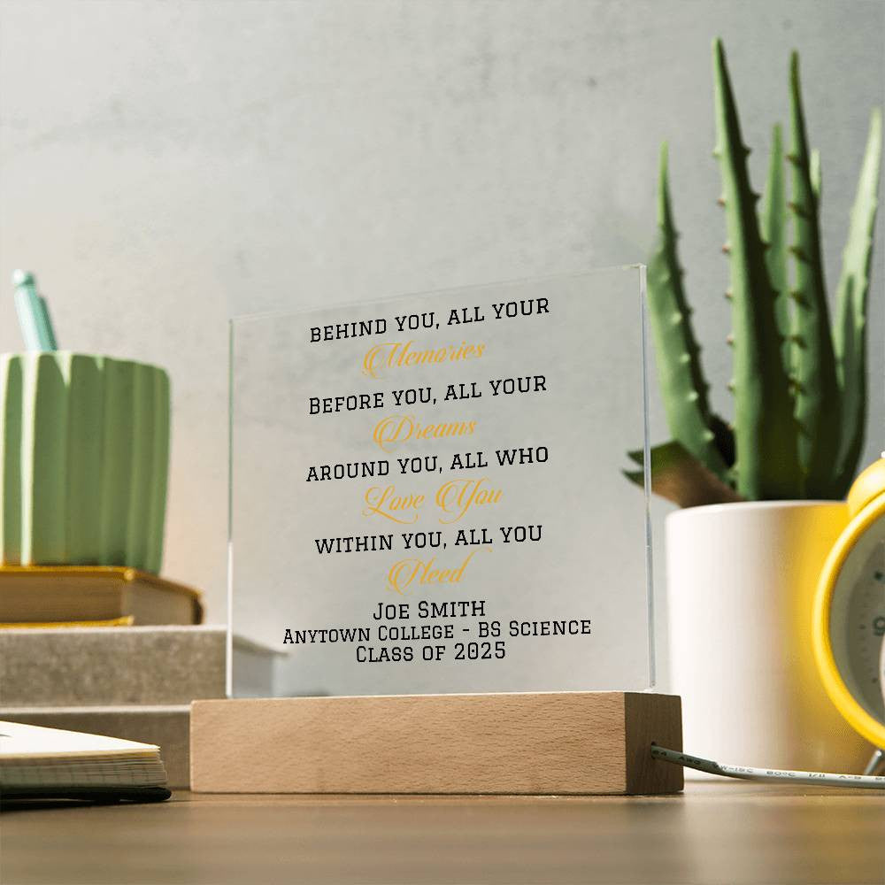 Class of 2025 Graduation Gift Plaque-[Heartfelt Family Gift]