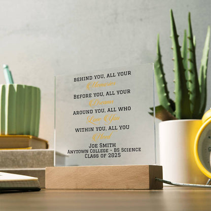 Class of 2025 Graduation Gift Plaque-[Heartfelt Family Gift]