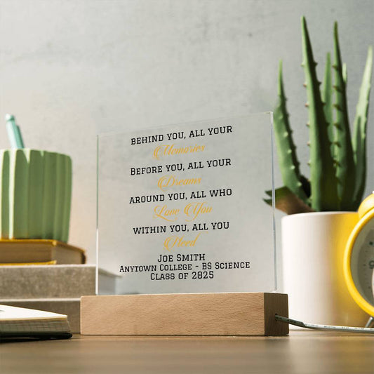 Class of 2025 Graduation Gift Plaque-[Heartfelt Family Gift]