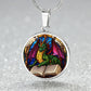 Dragon Round Pendant Necklace in Gold or silver-[Heartfelt Family Gift]