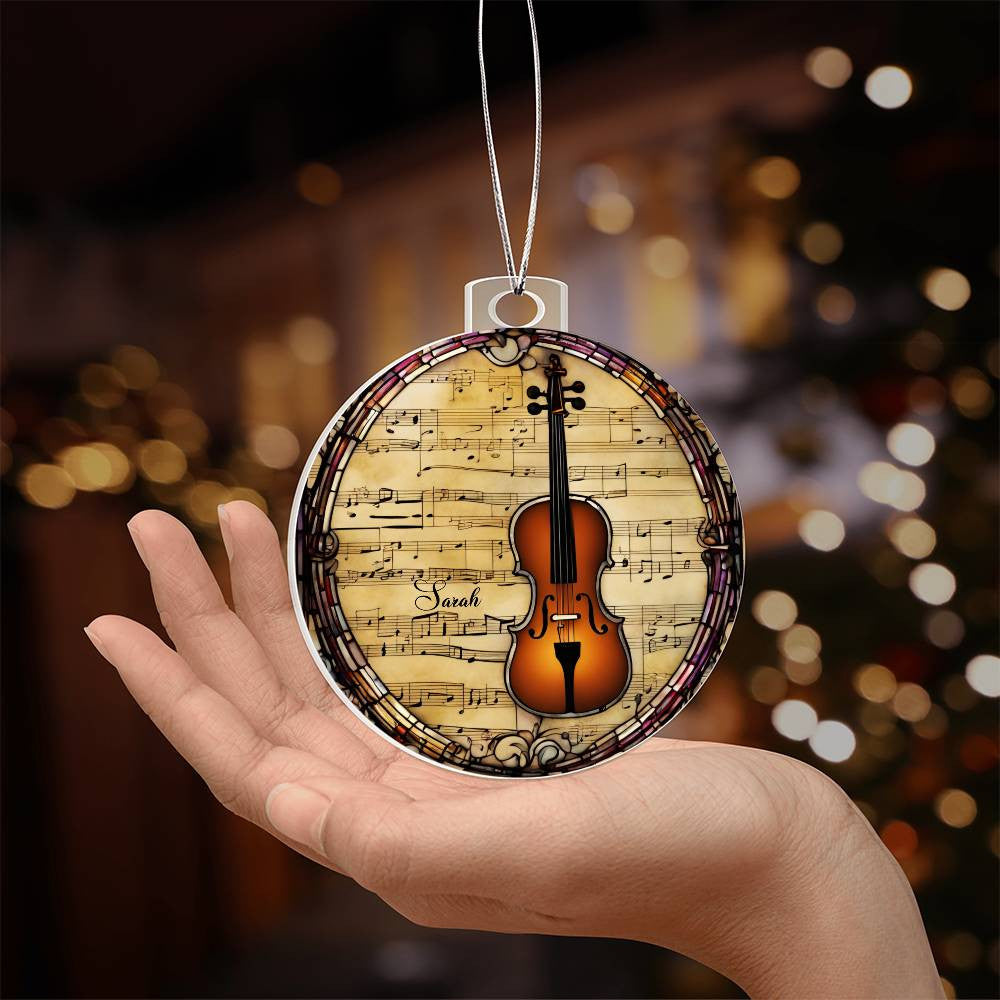 Violin Ornament-[Heartfelt Family Gift]