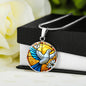 Peace Dove Engraved Necklace in Gold or Silver-[Heartfelt Family Gift]