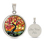 Cherry Blossom Tree Necklace with Engraving-[Heartfelt Family Gift]