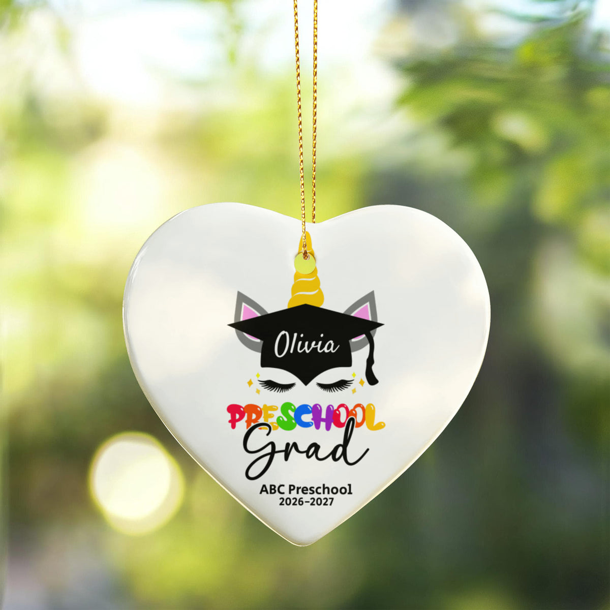 Personalized PreSchool Ornament Gift For Kids