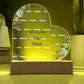 We Love You Mom Acrylic Heart with Kids Names-[Heartfelt Family Gift]